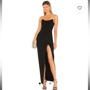 Superdown Ryleigh Strapless Maxi Dress in Black - NWT